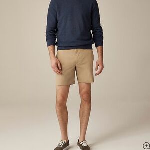 J. Crew 7” Tech Shorts chinos khaki size 29 NWT